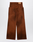 The Attico Brown shaded baggy jeans
