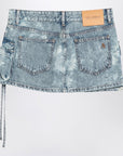 The Attico Fay cargo mini skirt in washed denim