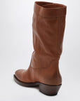 ISABEL MARANT Ademe Havana leather biker boot