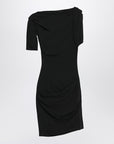 JACQUEMUS Black draped mini dress