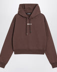 JACQUEMUS Brown Gros Grain hooded sweatshirt
