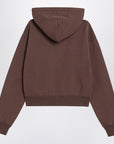 JACQUEMUS Brown Gros Grain hooded sweatshirt