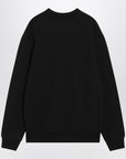JACQUEMUS Black crew neck cotton sweatshirt