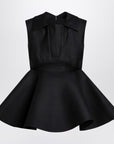JACQUEMUS Black wool and silk Spalla Top
