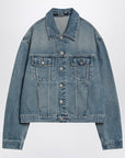 JACQUEMUS Light blue washed denim jacket