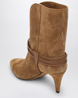 ISABEL MARANT Low cognac-coloured suede boot