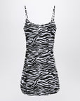 The Attico Zebra beach cover-up in stretch fabric