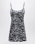 The Attico Zebra beach cover-up in stretch fabric