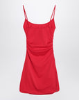 The Attico Red beach cover-up in stretch fabric