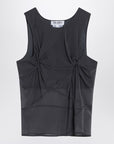 The Attico Gray silk tank top