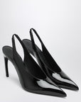 The Attico Black Viper Slingback