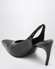 The Attico Black Viper Slingback