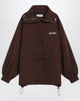 The Attico Brown cotton sweatshirt with logo