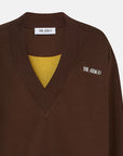 The Attico Brown cotton sweatshirt with logo