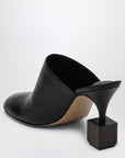 JACQUEMUS Black mule with geometric heel