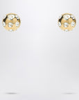 JACQUEMUS Square Round Earrings with rhinestones