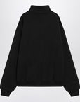 JACQUEMUS Black cotton zip-up sweatshirt
