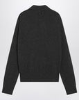 JACQUEMUS Dark grey wool and cashmere cardigan