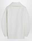 JACQUEMUS White wool double-breasted coat