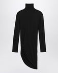 JACQUEMUS Black draped Spallina dress