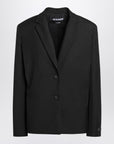 JACQUEMUS Black single-breasted wool jacket