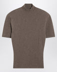 JACQUEMUS Brown wool and cashmere top