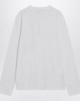 JACQUEMUS White long-sleeved cotton T-shirt