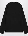JACQUEMUS Black long-sleeved cotton T-shirt