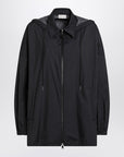 Moncler Black zip parka in nylon