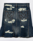 Marc Jacobs Washed denim skirt with worn details