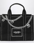 Marc Jacobs The Small Tote Bag nera in canvas with designs