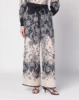 ZIMMERMANN Cream Rhiannon trousers with fantasy print