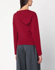 Vivienne Westwood Brick red asymmetrical top with Orb logo