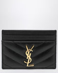 Saint Laurent Black Monogram credit card holder