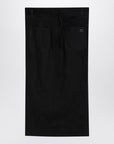Courreges Courrèges Black midi skirt with draping