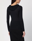 Courreges Courrèges Light wool black hooded sweater