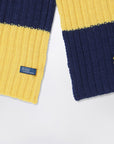 Polo Ralph Lauren Blue/yellow striped wool scarf