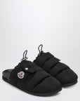 Moncler Black nylon mule Mon Pocket