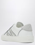 Moncler White leather Monaco2 sneakers