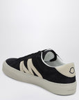 Moncler Monaco2 navy blue suede trainer