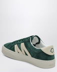 Moncler Green suede leather Monaco2 trainer