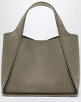 Stella McCartney Khaki-coloured medium Stella Logo bag