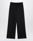 Valentino Black wool wide trousers