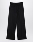Valentino Black wool wide trousers