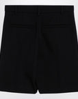 Valentino Black wool bermuda shorts