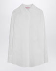 Valentino Ivory Organdis Daisy Shirt