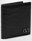 Valentino Garavani Signature VLogo Wallet Black