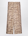 Stella McCartney Silk pants with tiger print
