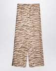 Stella McCartney Silk pants with tiger print