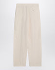 Stella McCartney Wide butter-coloured pants in linen blend